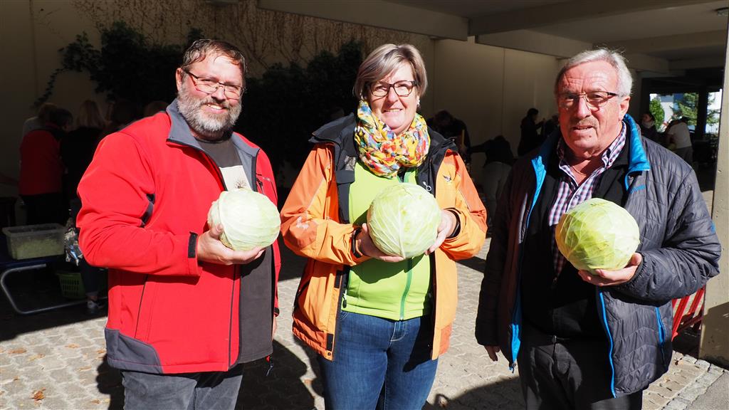 Obmann Guntram Mündle, Ruth Bickel und Josef Kopf